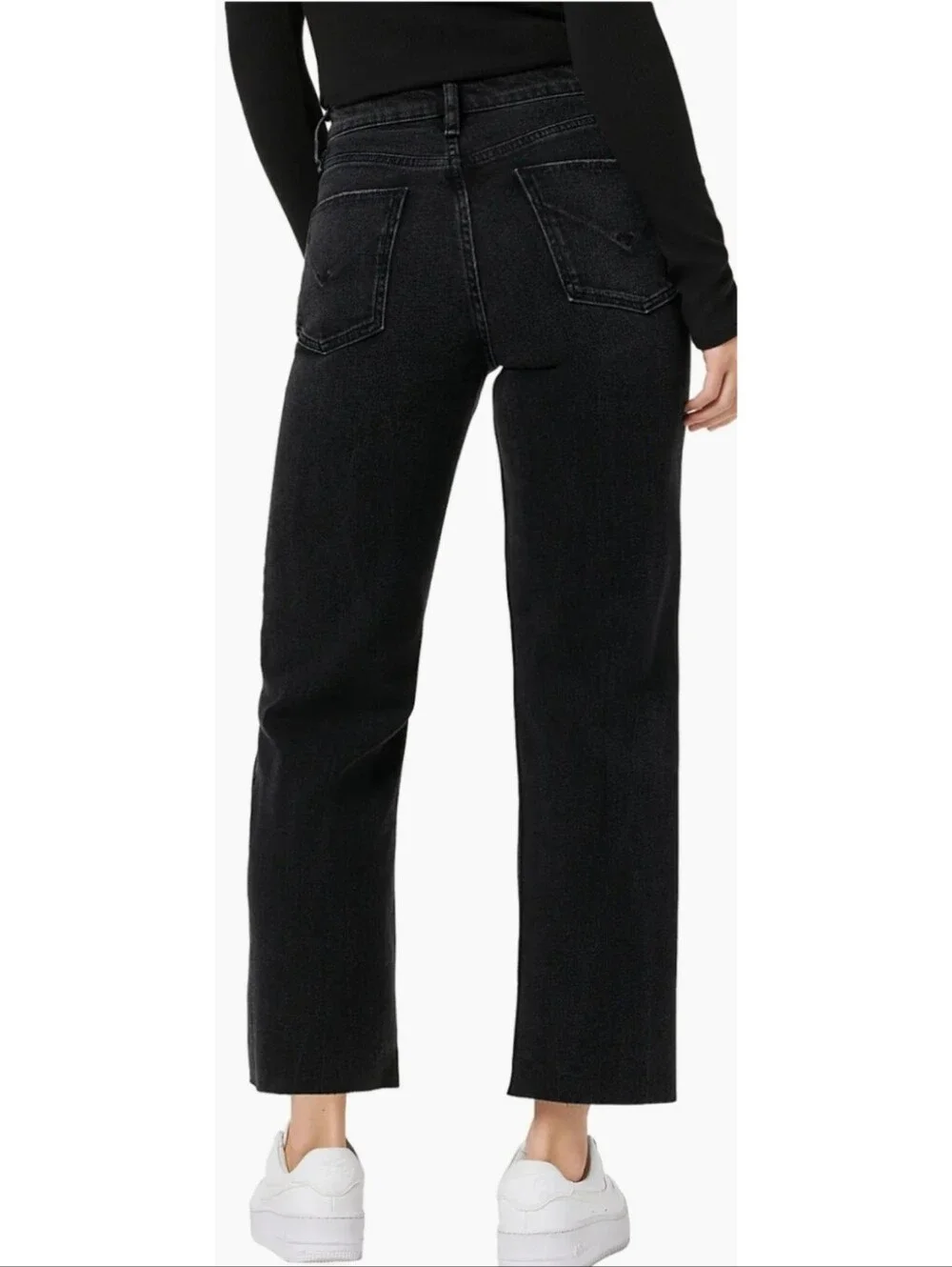 Hudson Jeans Remi High-Rise Straight Ankle Jeans 12 Minimalist Quiet Luxury 80s